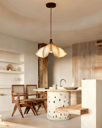 Hanglamp Bohemian met Bloemensilhouet en Verstelbare Hoogte