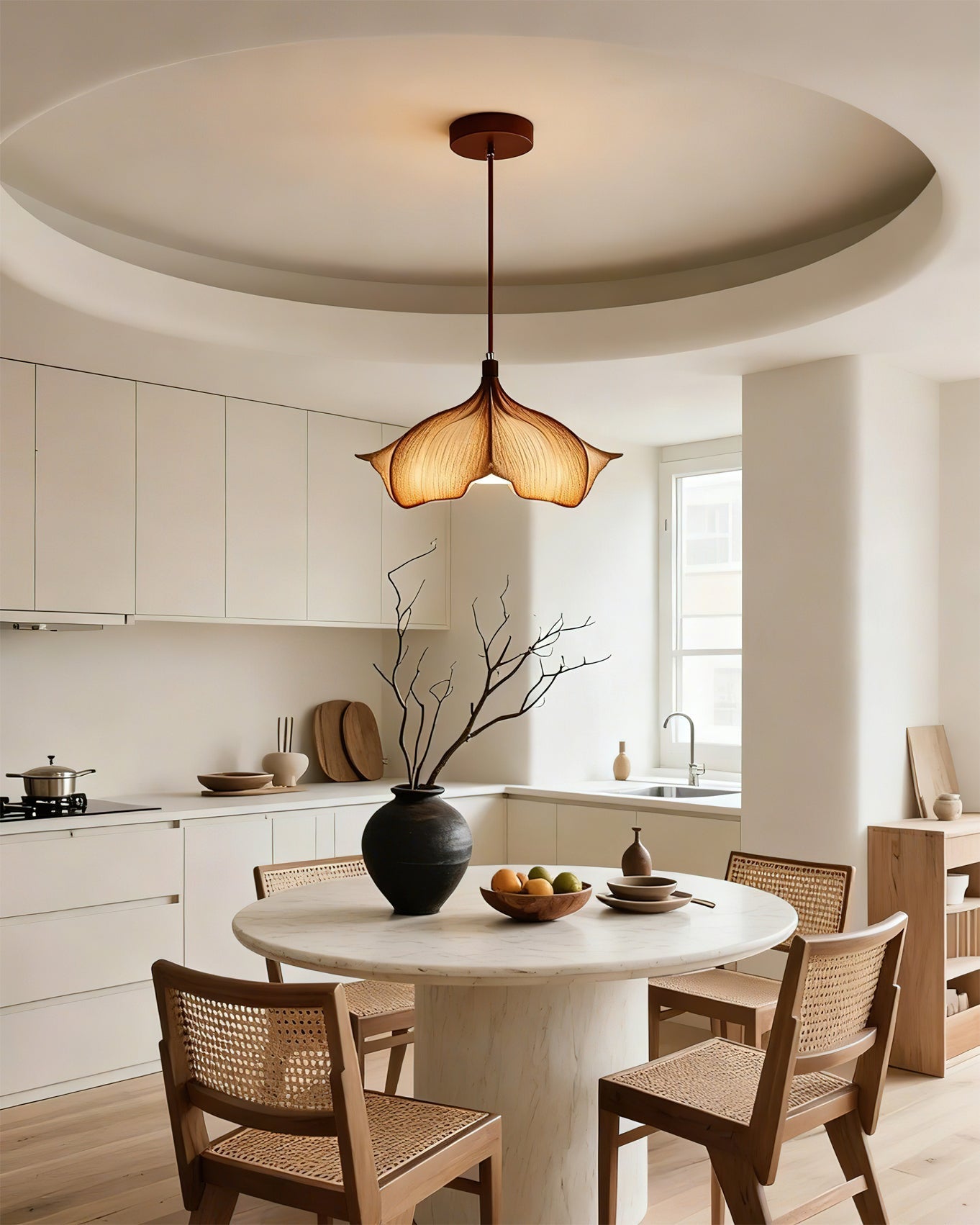 Hanglamp Bohemian met Bloemensilhouet en Verstelbare Hoogte