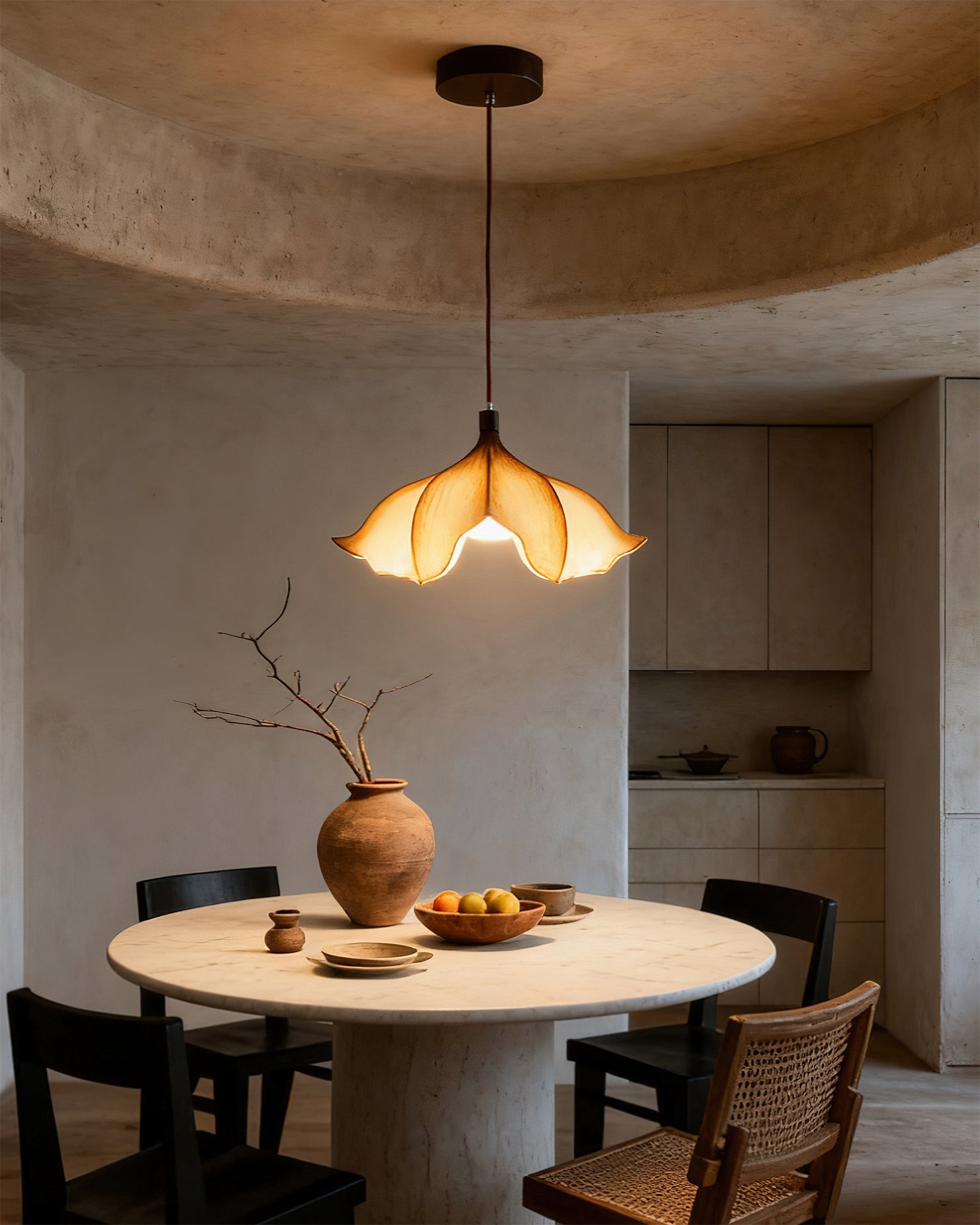 Hanglamp Bohemian met Bloemensilhouet en Verstelbare Hoogte