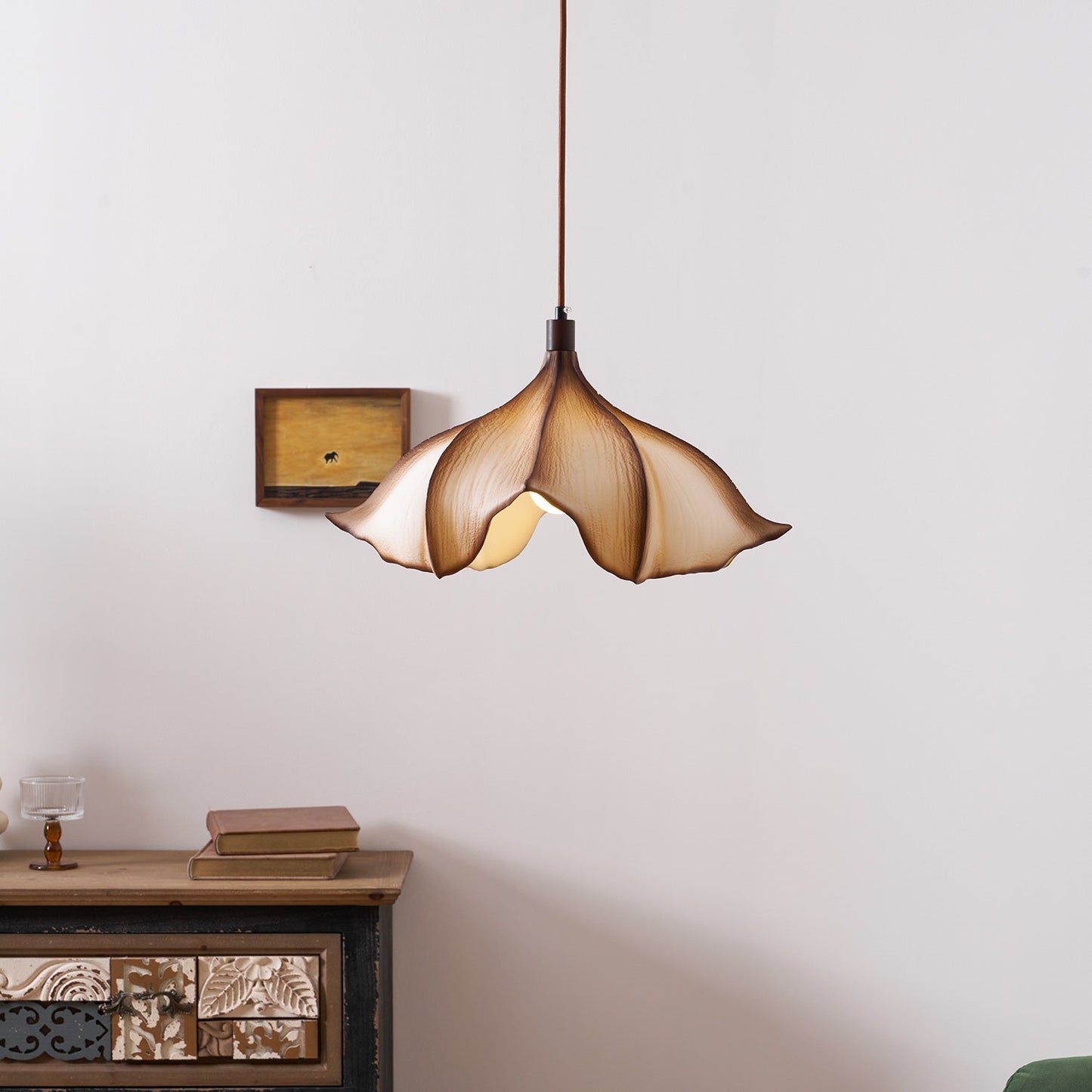 Hanglamp Bohemian met Bloemensilhouet en Verstelbare Hoogte