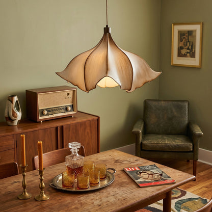 Hanglamp Bohemian met Bloemensilhouet en Verstelbare Hoogte