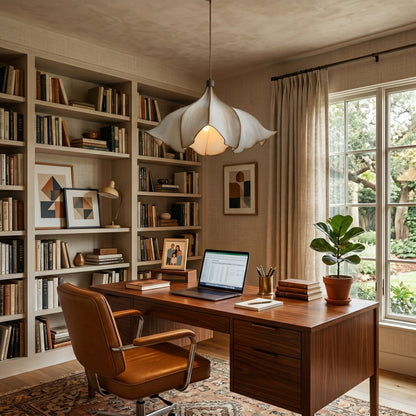 Hanglamp Bohemian met Bloemensilhouet en Verstelbare Hoogte