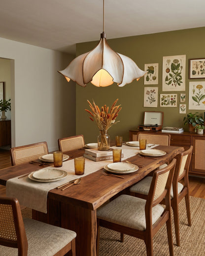 Hanglamp Bohemian met Bloemensilhouet en Verstelbare Hoogte