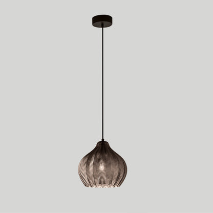Hanglamp Bohemian met Gestructureerd Glazen Kap en Visgraatpatroon