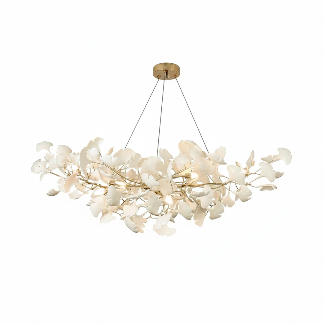 Hanglamp Bohemian met Ginkgo Bladeren en Verstelbare Hoogte