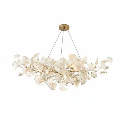 Hanglamp Bohemian met Ginkgo Bladeren en Verstelbare Hoogte