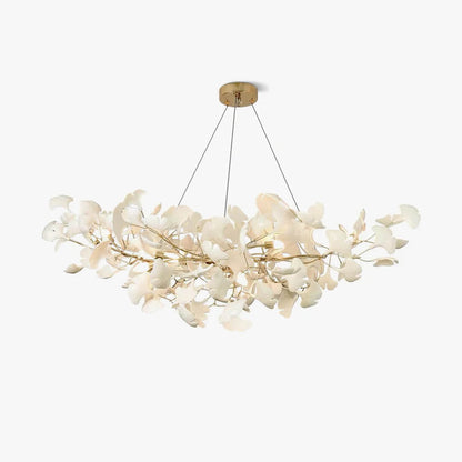 Hanglamp Bohemian met Ginkgo Bladeren en Verstelbare Hoogte