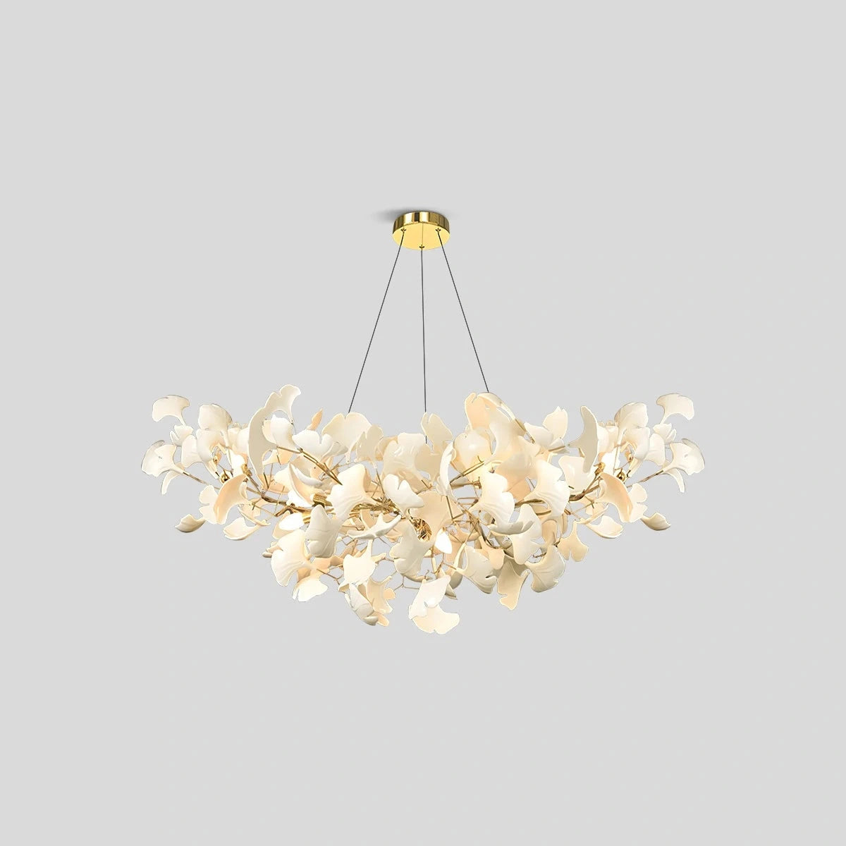 Hanglamp Bohemian met Ginkgo Bladeren en Verstelbare Hoogte