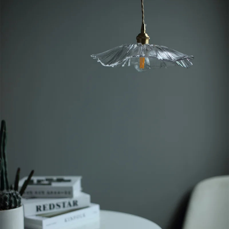 Hanglamp Bohemian met Glazen Bloemvormige Kap
