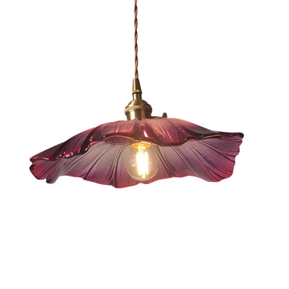 Hanglamp Bohemian met Glazen Bloemvormige Kap