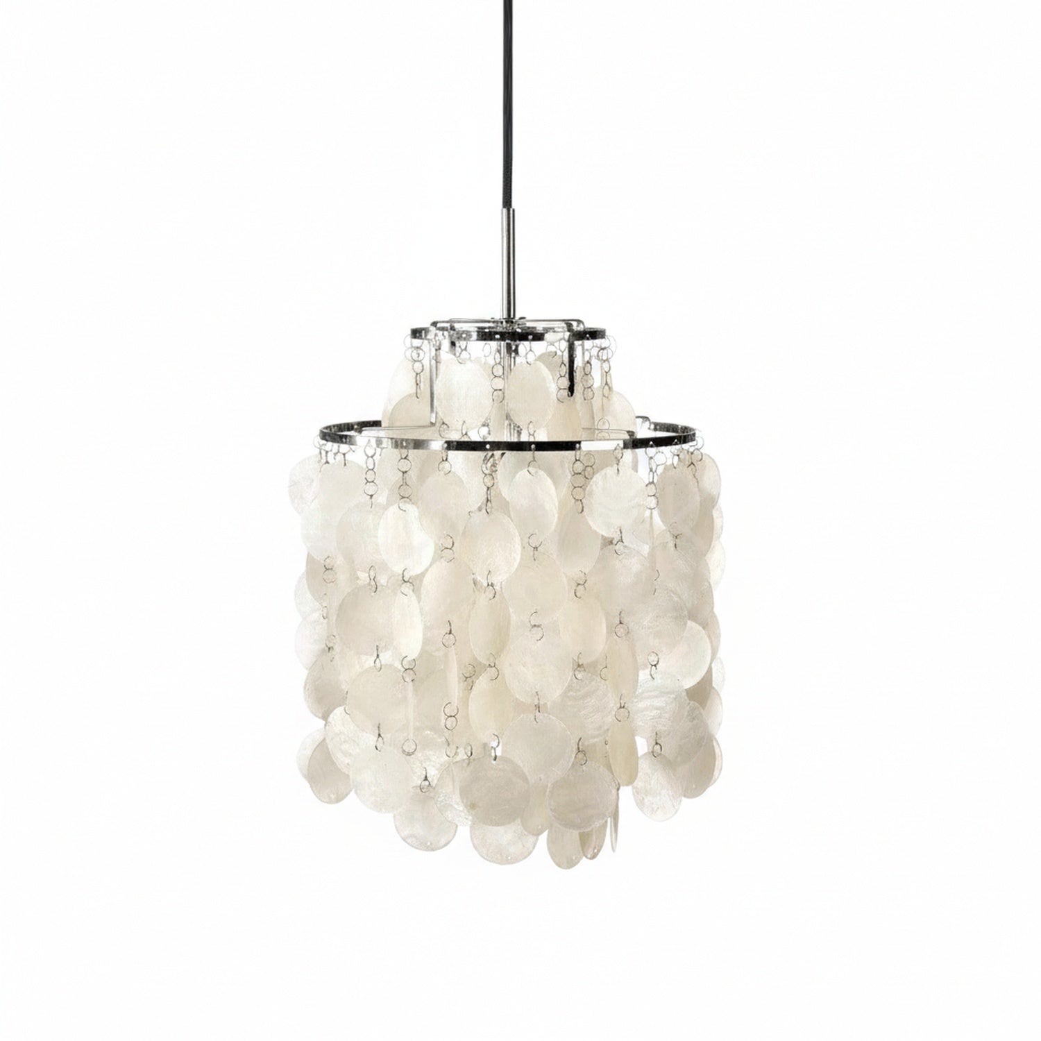 Hanglamp Bohemian met Schelpenringen en Verstelbare Hoogte