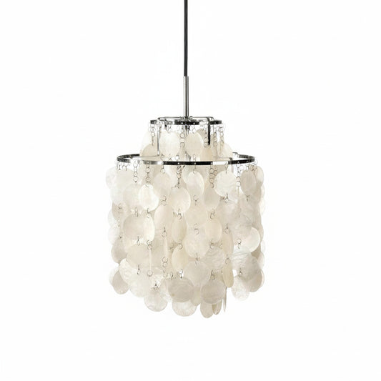 Hanglamp Bohemian met Schelpenringen en Verstelbare Hoogte