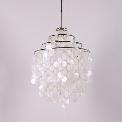 Hanglamp Bohemian met Schelpenringen en Verstelbare Hoogte