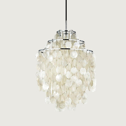 Hanglamp Bohemian met Schelpenringen en Verstelbare Hoogte