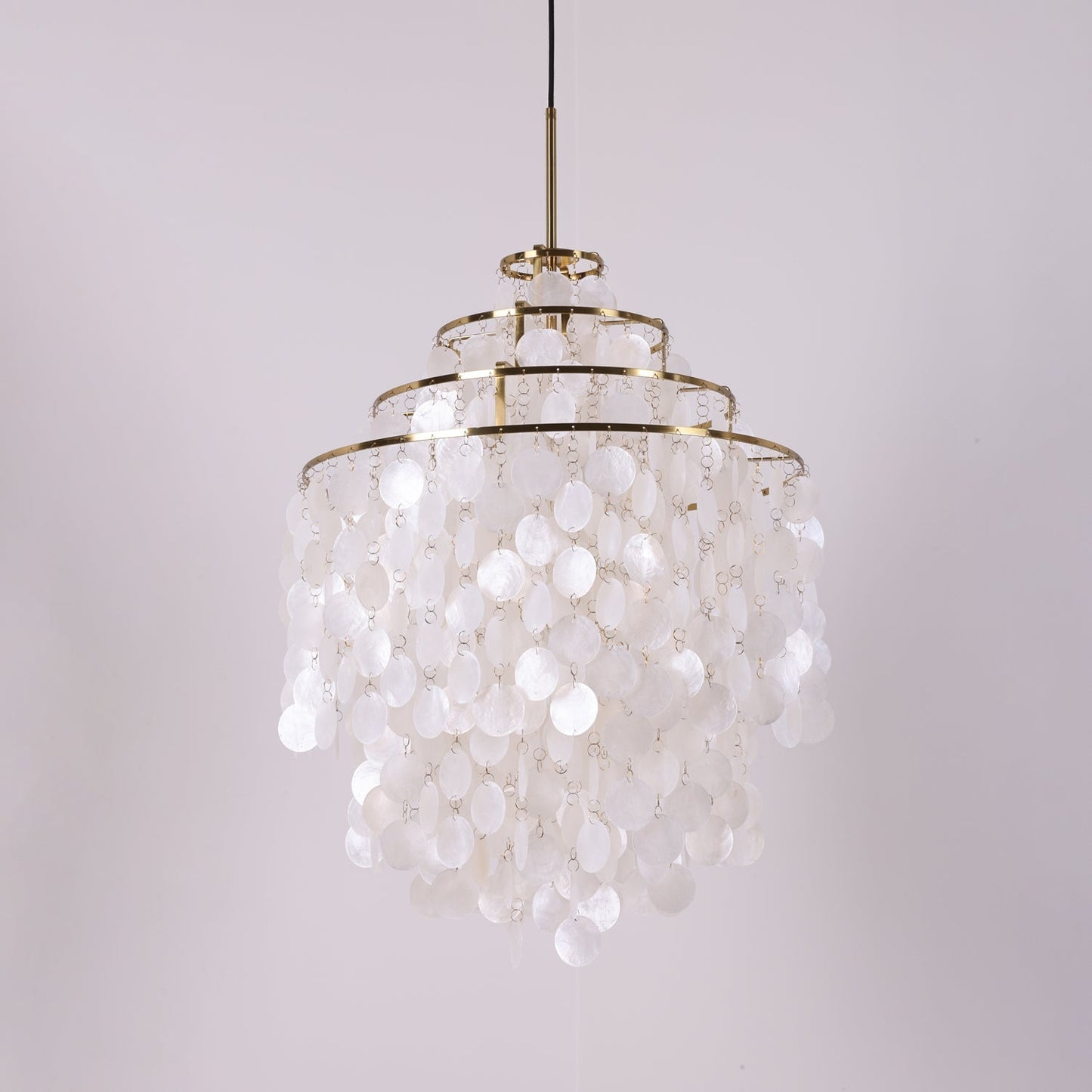 Hanglamp Bohemian met Schelpenringen en Verstelbare Hoogte