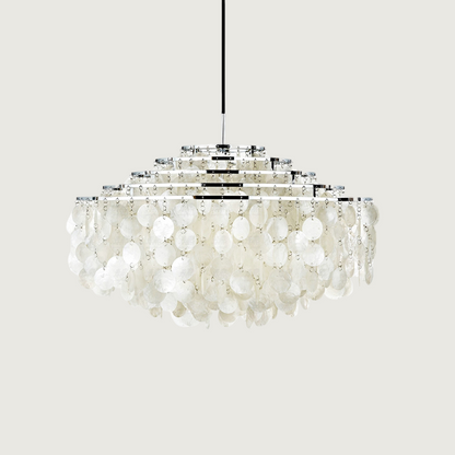 Hanglamp Bohemian met Schelpenringen en Verstelbare Hoogte