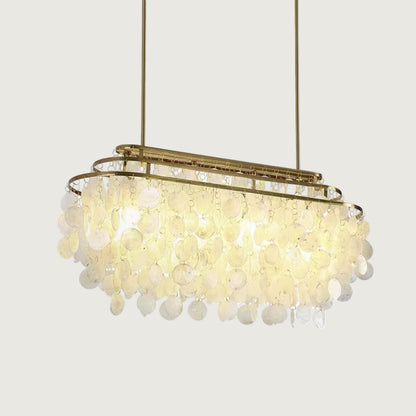 Hanglamp Bohemian met Schelpenringen en Verstelbare Hoogte