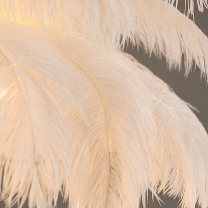 Hanglamp Bohemian met Veren Kap en Vogeldecoratie
