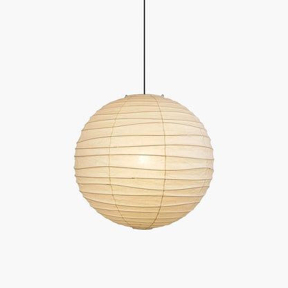 Hanglamp Japandi Bolvormige Rijstpapieren Lampenkap met Verstelbaar Snoer