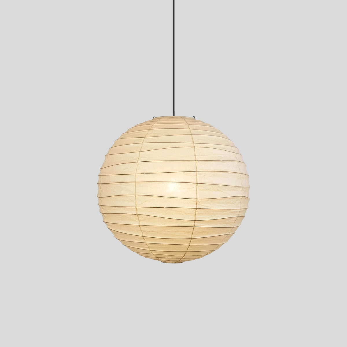 Hanglamp Japandi Bolvormige Rijstpapieren Lampenkap met Verstelbaar Snoer