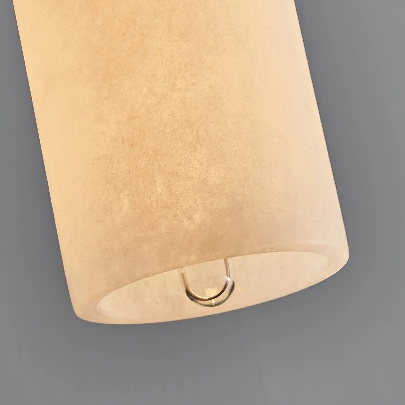 Hanglamp Minimalistisch met Alabasten Cilinderkap en Messing Fitting