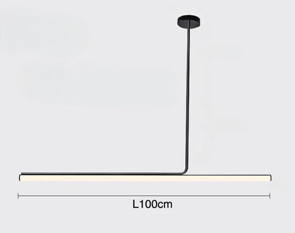 Hanglamp Minimalistisch met LED Lichtbalk en Verstelbare Kleurtemperatuur