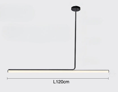 Hanglamp Minimalistisch met LED Lichtbalk en Verstelbare Kleurtemperatuur