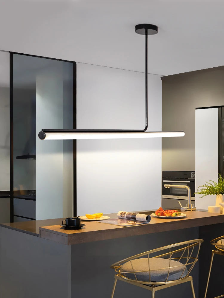 Hanglamp Minimalistisch met LED Lichtbalk en Verstelbare Kleurtemperatuur