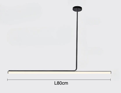 Hanglamp Minimalistisch met LED Lichtbalk en Verstelbare Kleurtemperatuur