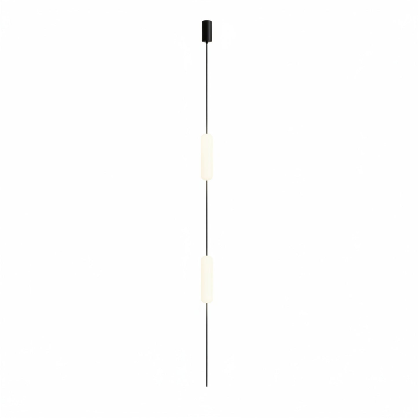 Hanglamp Minimalistisch met Ovale LED Lichtkolommen en Verstelbare Hoogte