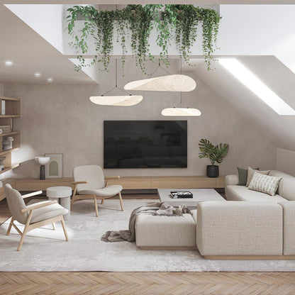 Hanglamp Minimalistisch met Wolkvormige Kap en Geïntegreerde LED