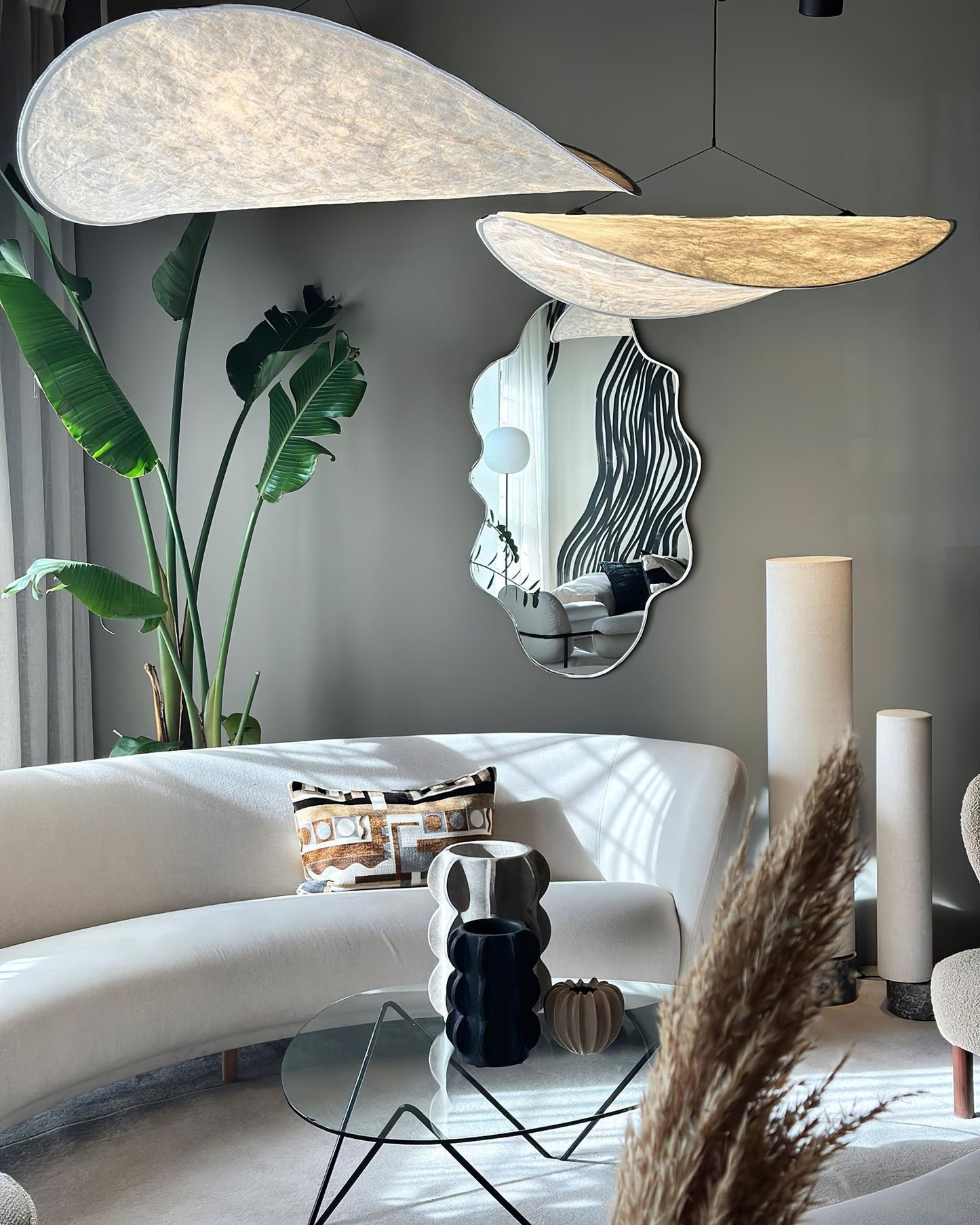 Hanglamp Minimalistisch met Wolkvormige Kap en Geïntegreerde LED