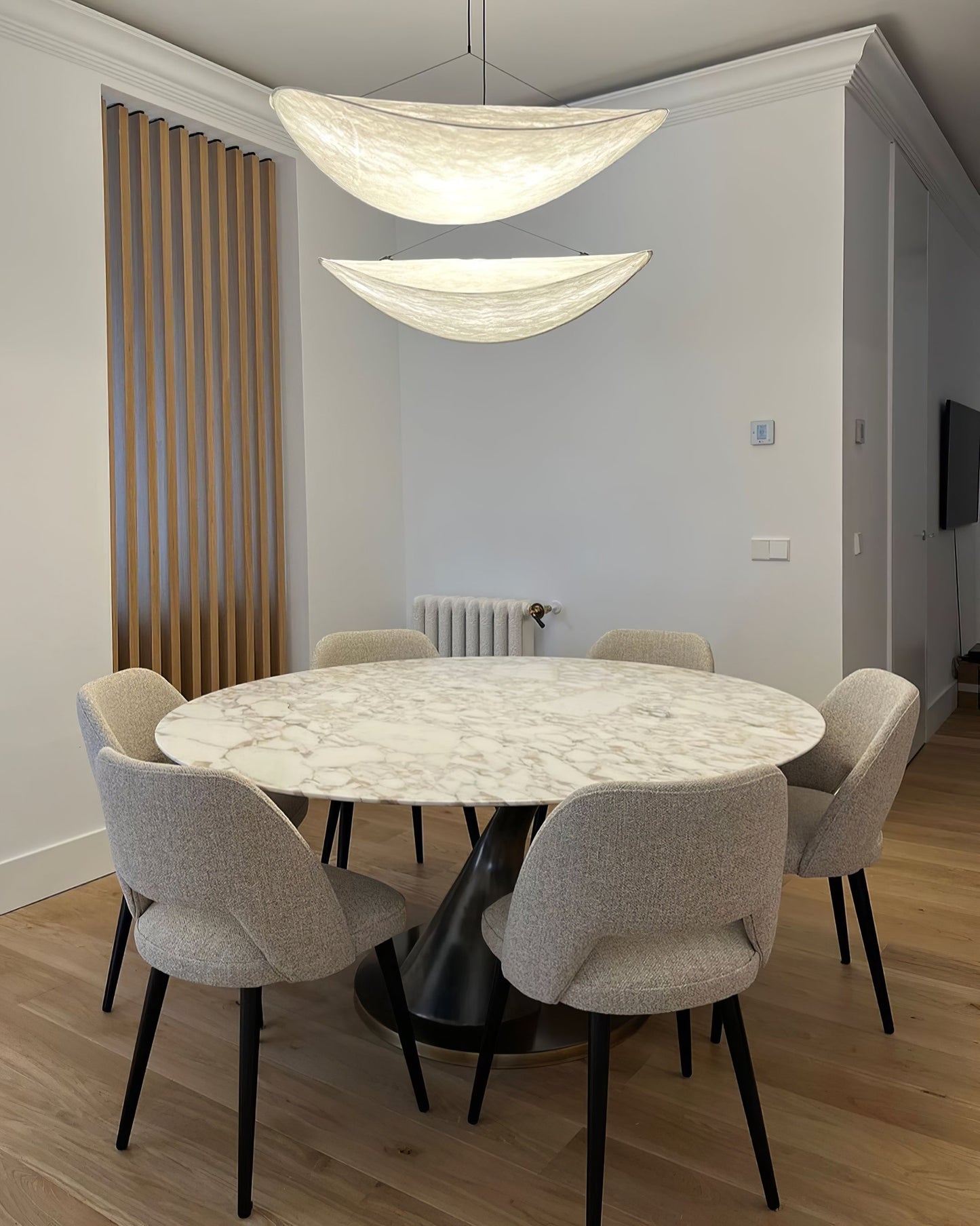 Hanglamp Minimalistisch met Wolkvormige Kap en Geïntegreerde LED