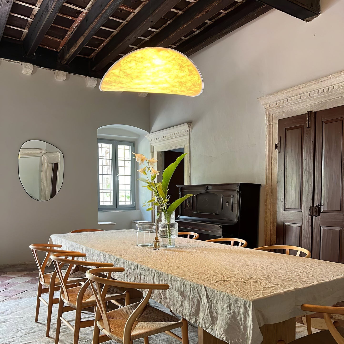 Hanglamp Minimalistisch met Wolkvormige Kap en Geïntegreerde LED
