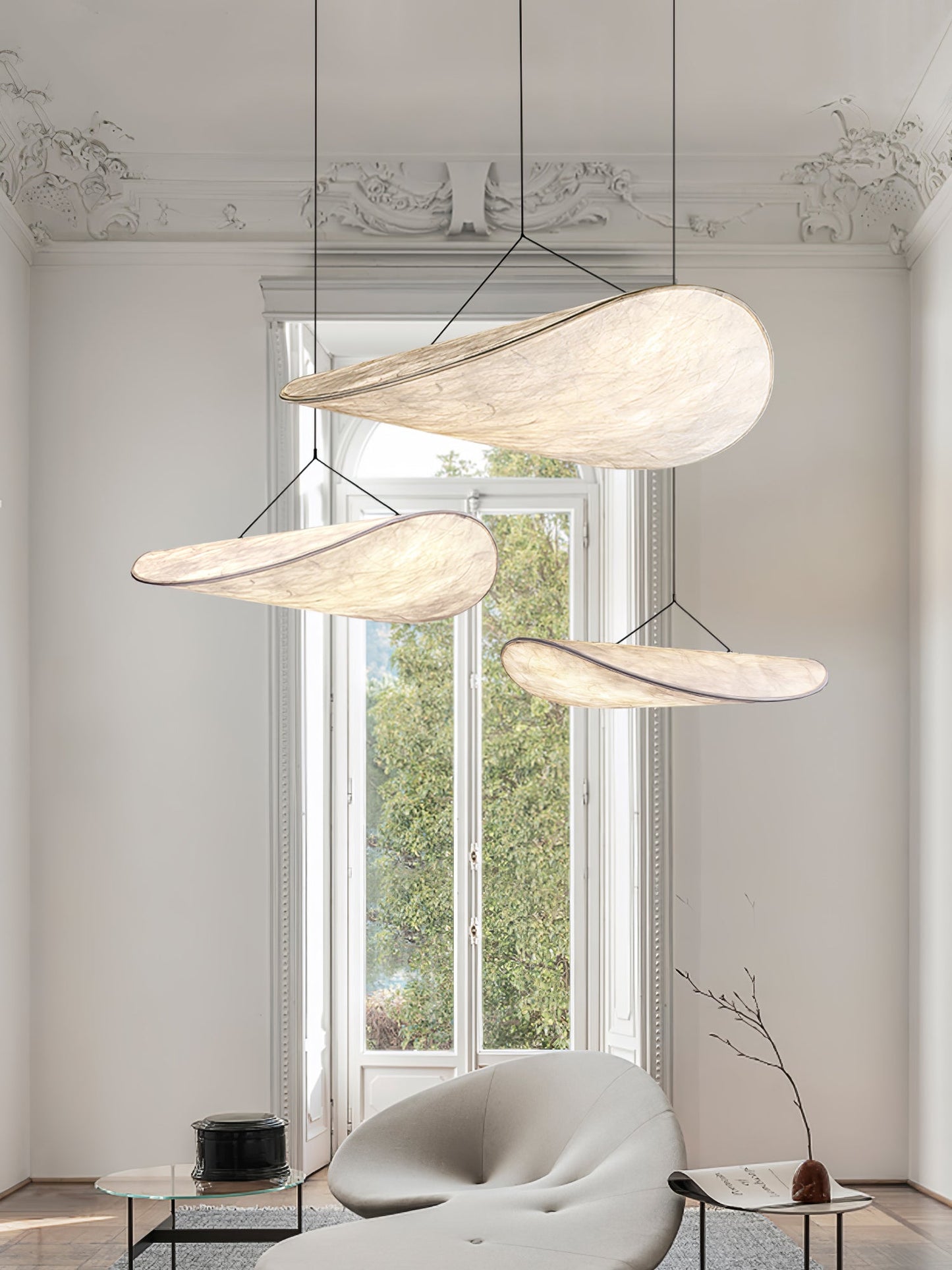 Hanglamp Minimalistisch met Wolkvormige Kap en Geïntegreerde LED