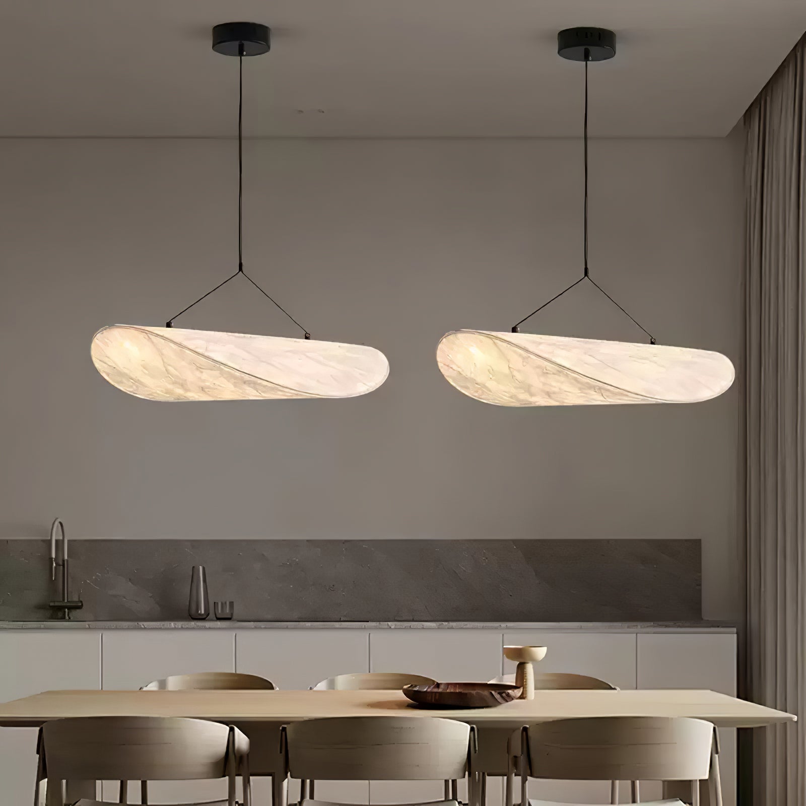 Hanglamp Minimalistisch met Wolkvormige Kap en Geïntegreerde LED