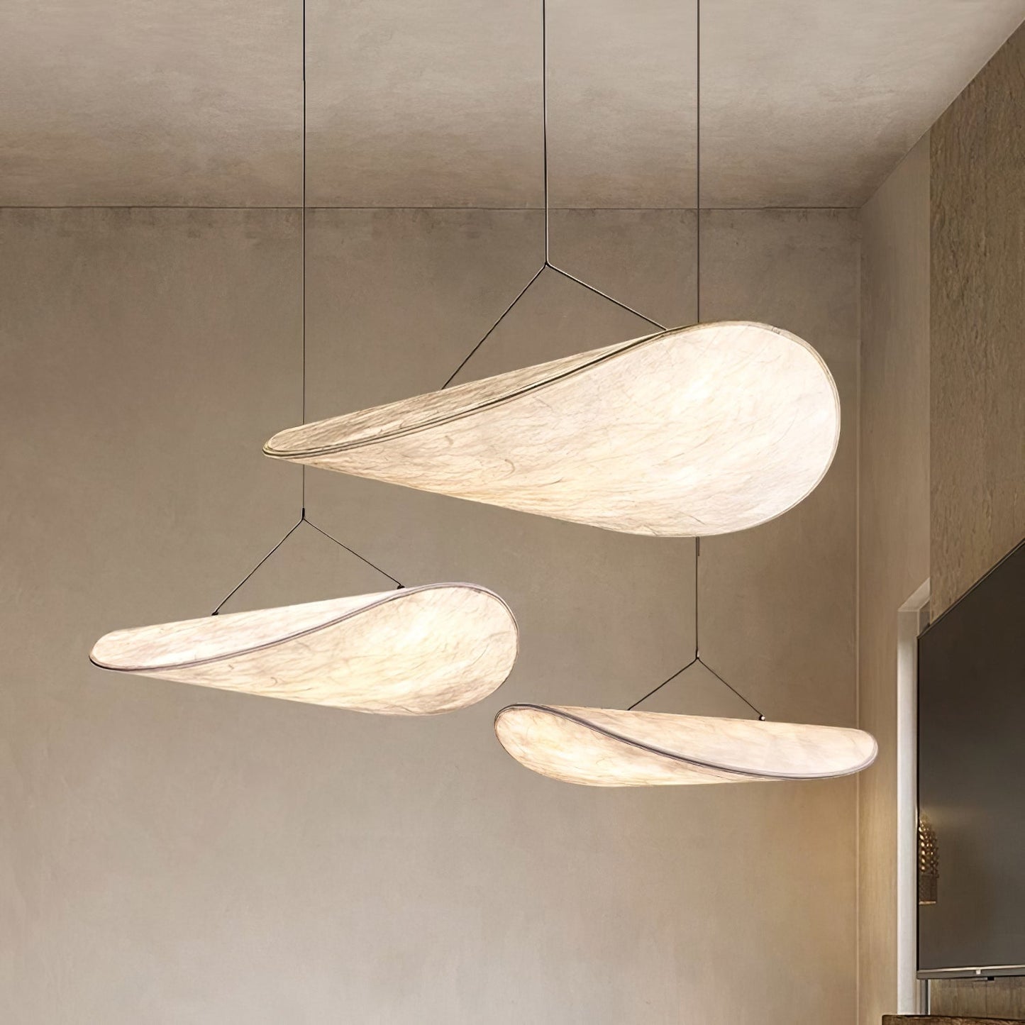 Hanglamp Minimalistisch met Wolkvormige Kap en Geïntegreerde LED