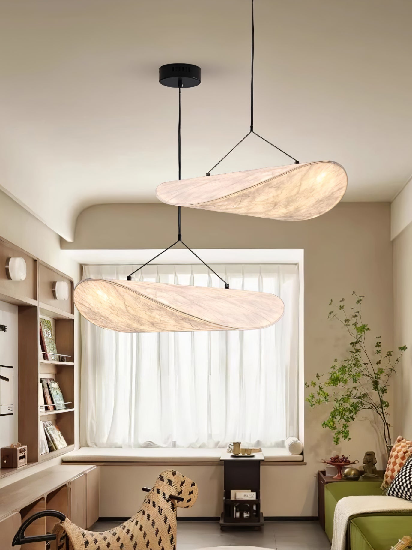 Hanglamp Minimalistisch met Wolkvormige Kap en Geïntegreerde LED