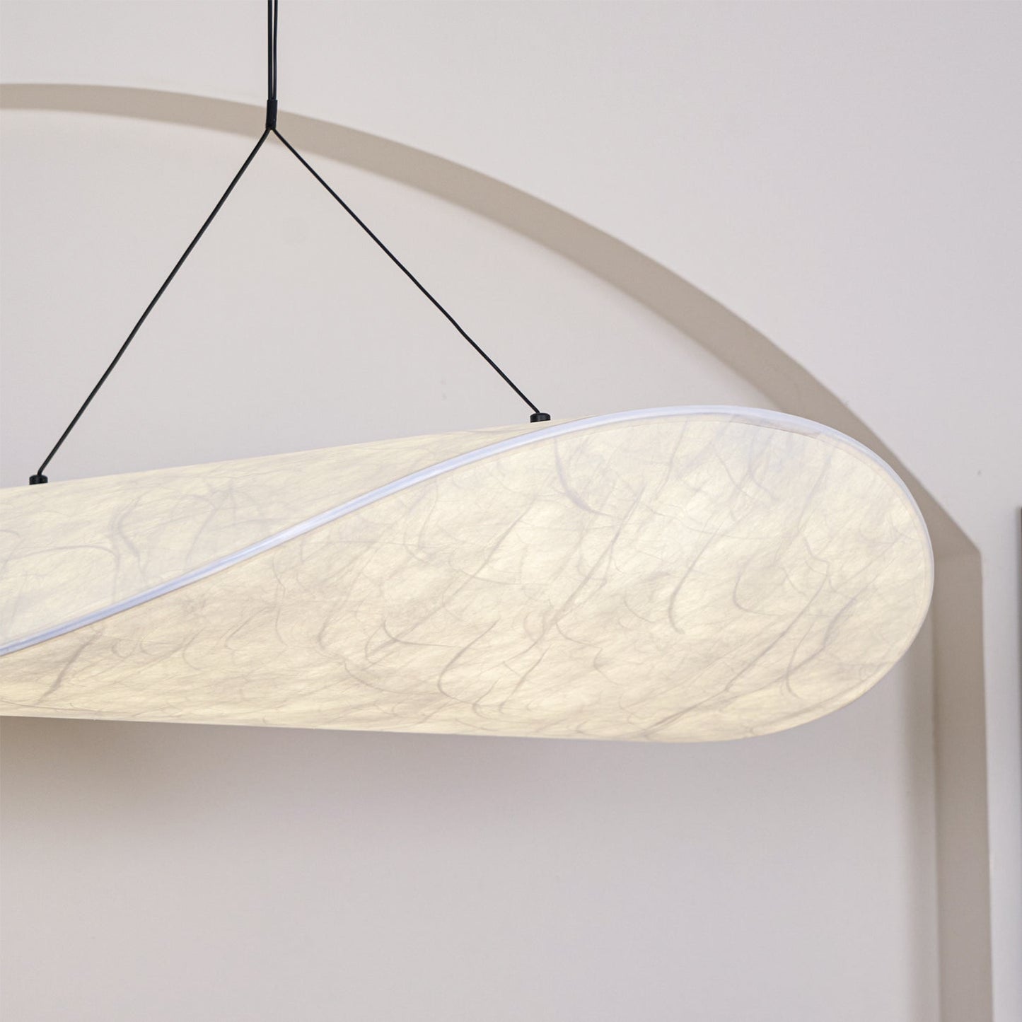 Hanglamp Minimalistisch met Wolkvormige Kap en Geïntegreerde LED