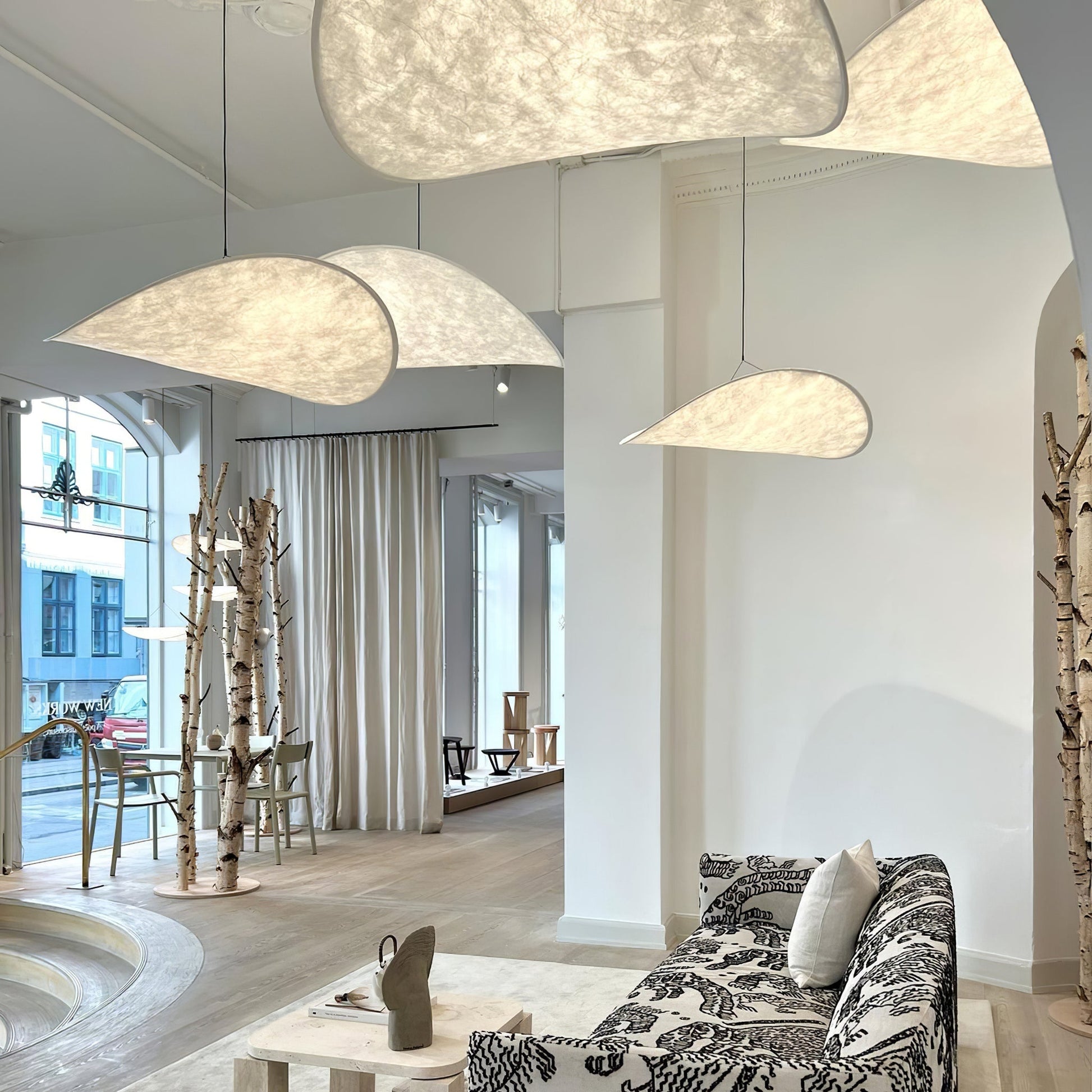 Hanglamp Minimalistisch met Wolkvormige Kap en Geïntegreerde LED