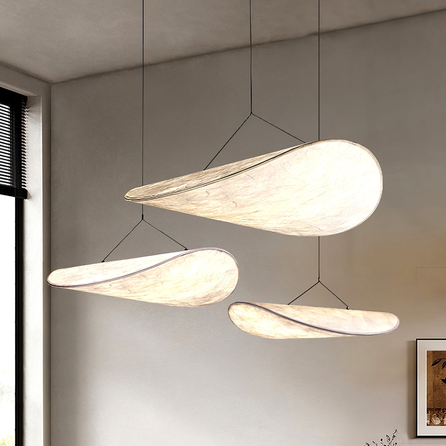 Hanglamp Minimalistisch met Wolkvormige Kap en Geïntegreerde LED