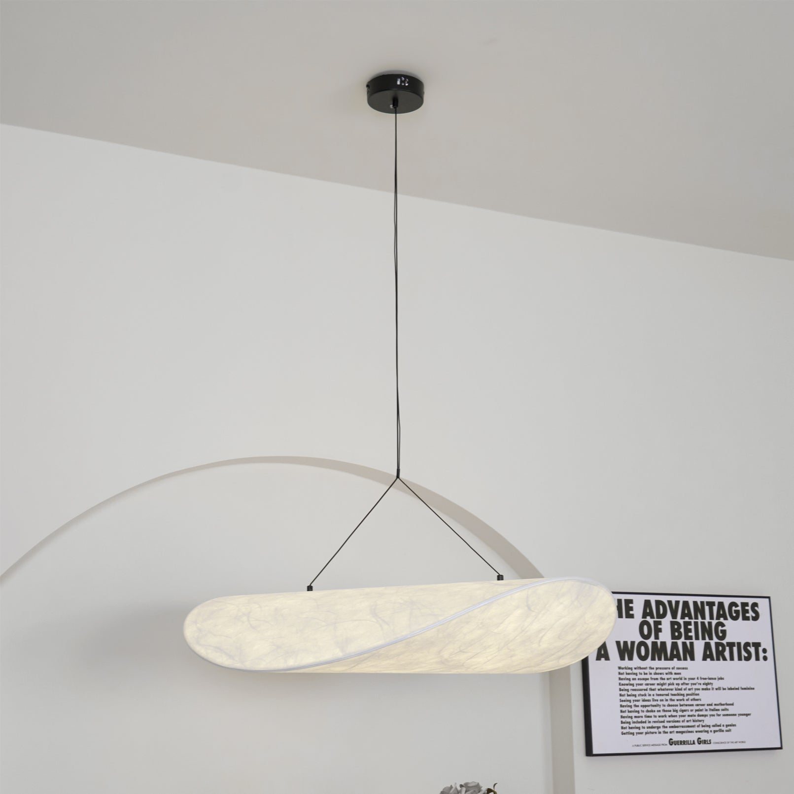 Hanglamp Minimalistisch met Wolkvormige Kap en Geïntegreerde LED