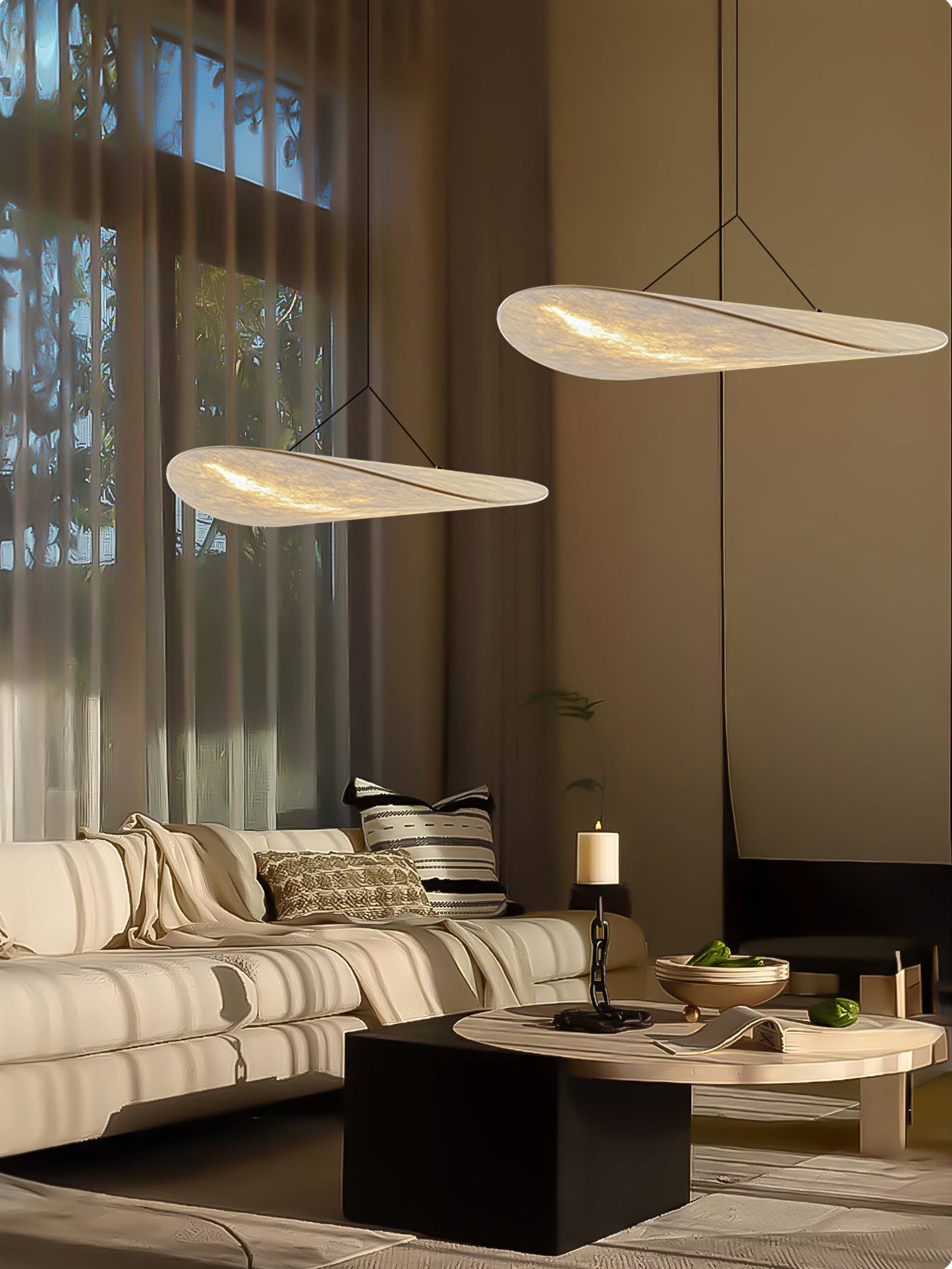 Hanglamp Minimalistisch met Wolkvormige Kap en Geïntegreerde LED