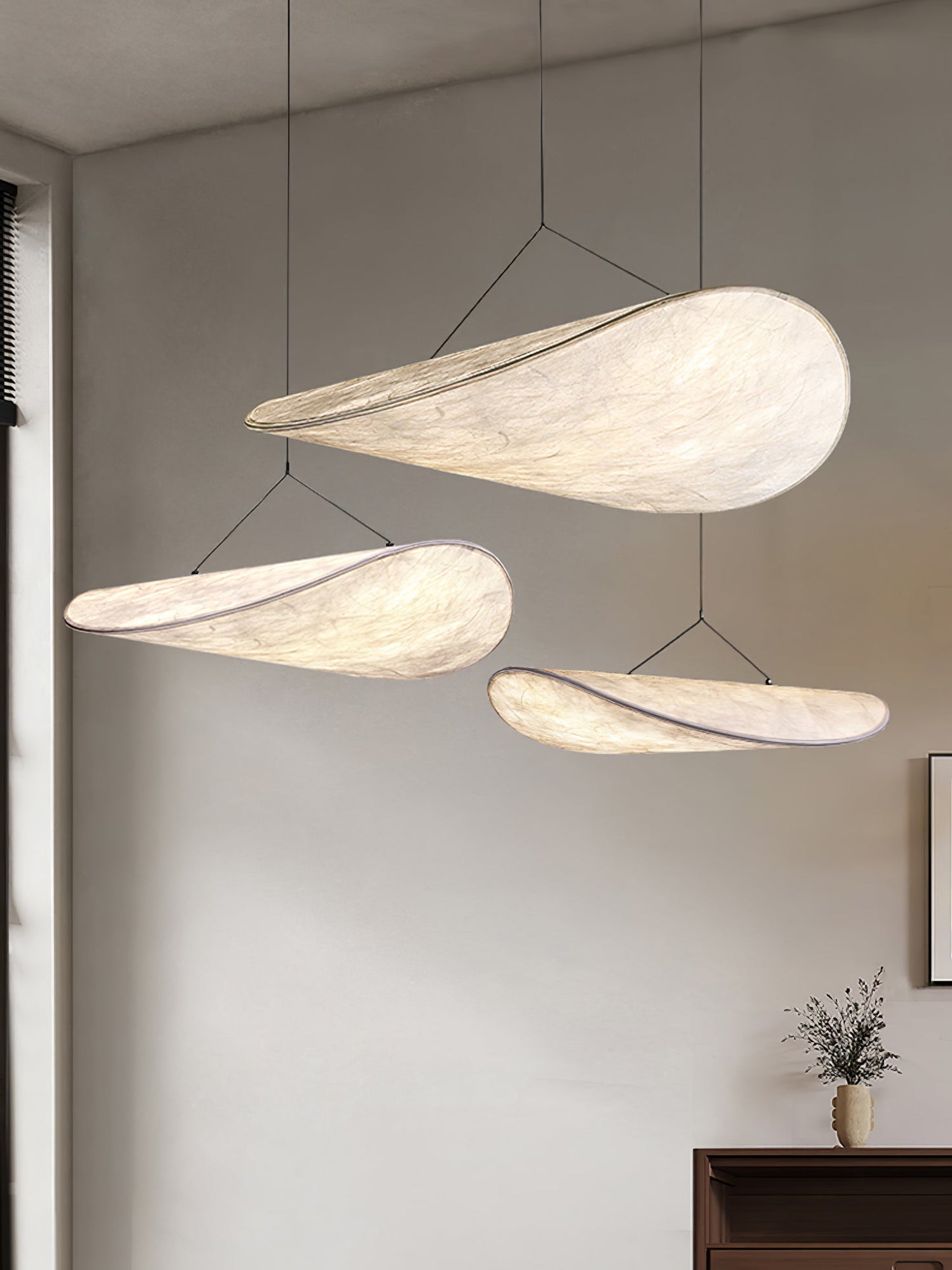 Hanglamp Minimalistisch met Wolkvormige Kap en Geïntegreerde LED