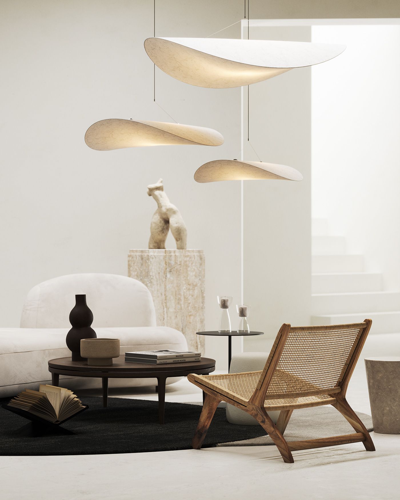 Hanglamp Minimalistisch met Wolkvormige Kap en Geïntegreerde LED
