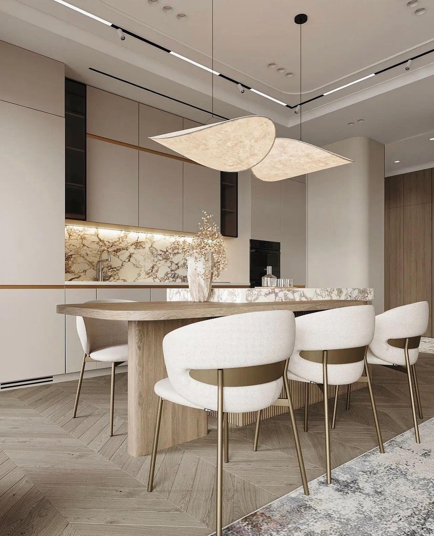 Hanglamp Minimalistisch met Wolkvormige Kap en Geïntegreerde LED