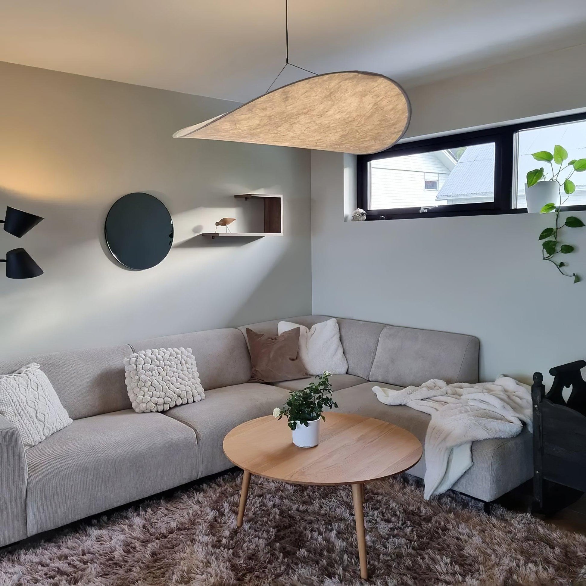 Hanglamp Minimalistisch met Wolkvormige Kap en Geïntegreerde LED