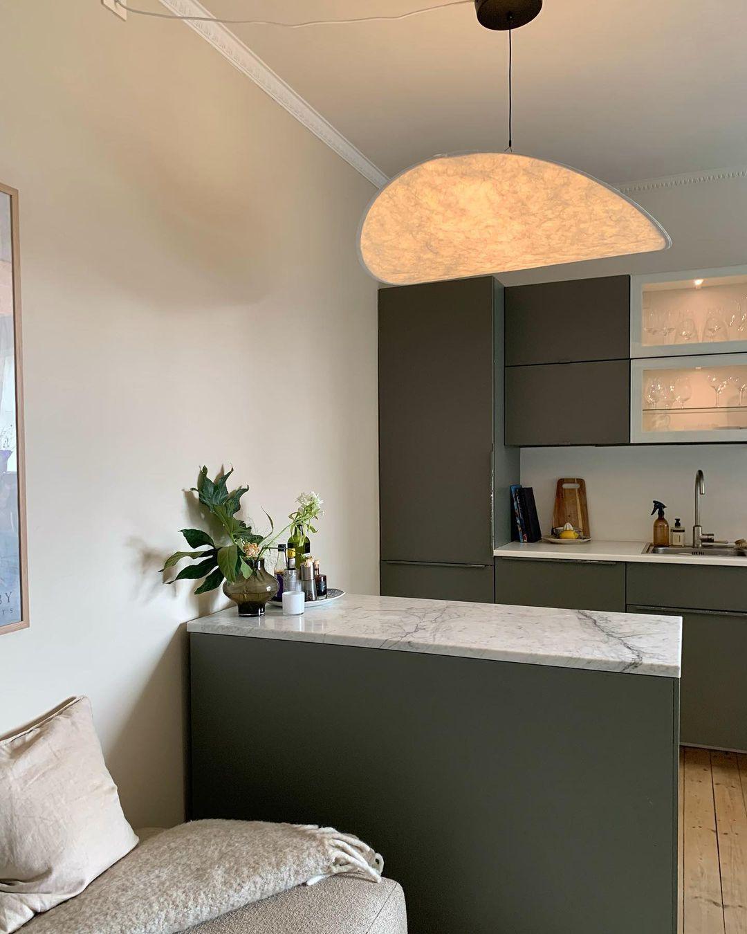 Hanglamp Minimalistisch met Wolkvormige Kap en Geïntegreerde LED