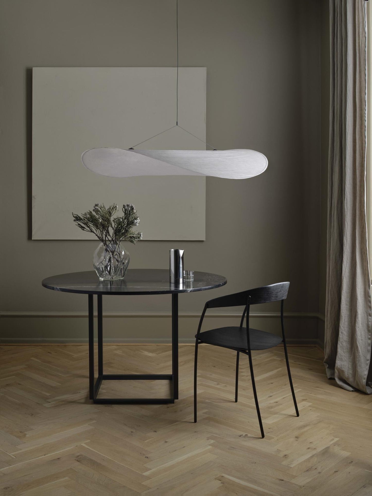Hanglamp Minimalistisch met Wolkvormige Kap en Geïntegreerde LED