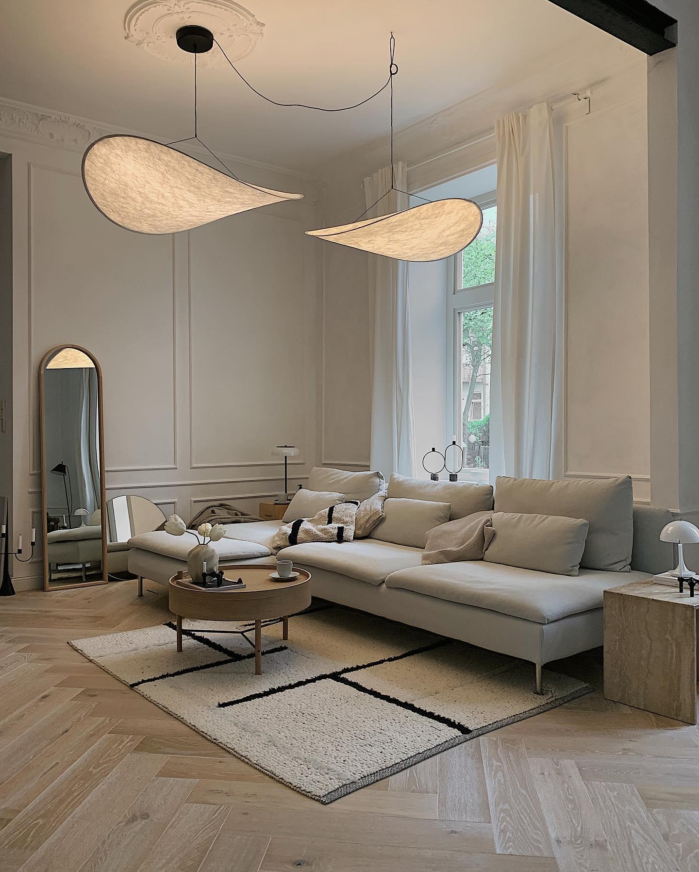 Hanglamp Minimalistisch met Wolkvormige Kap en Geïntegreerde LED